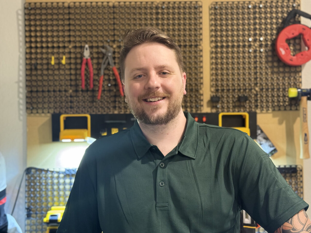 Arcadia Home Services owner in the workshop